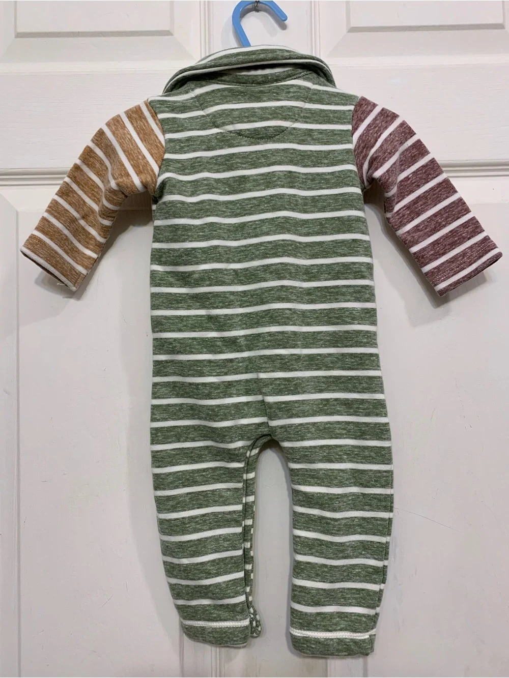 ME & HENRY Striped Long Sleeve Infant Boy 0/3 Months Romper.           3852